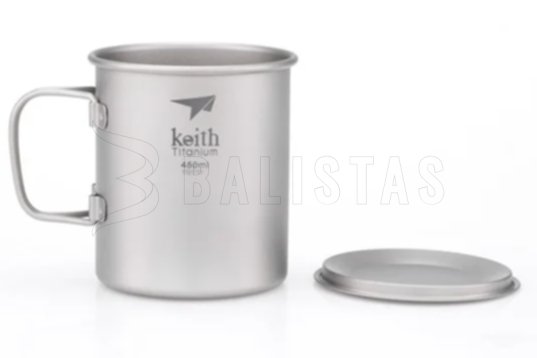 Titánový hrnček Keith s viečkom 450ml 6