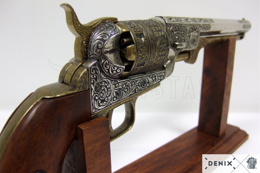 Replika Colt Navy 1851 – mosadz 3