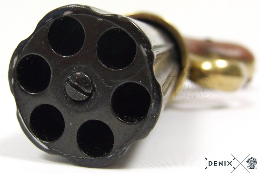 Replika Pepperbox – šesťhlavňový revolver, Anglicko 1840 6
