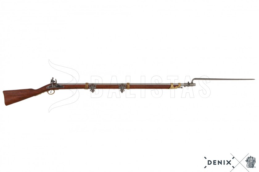 Replika francúzska kresadlová puška s bodákom, 1806