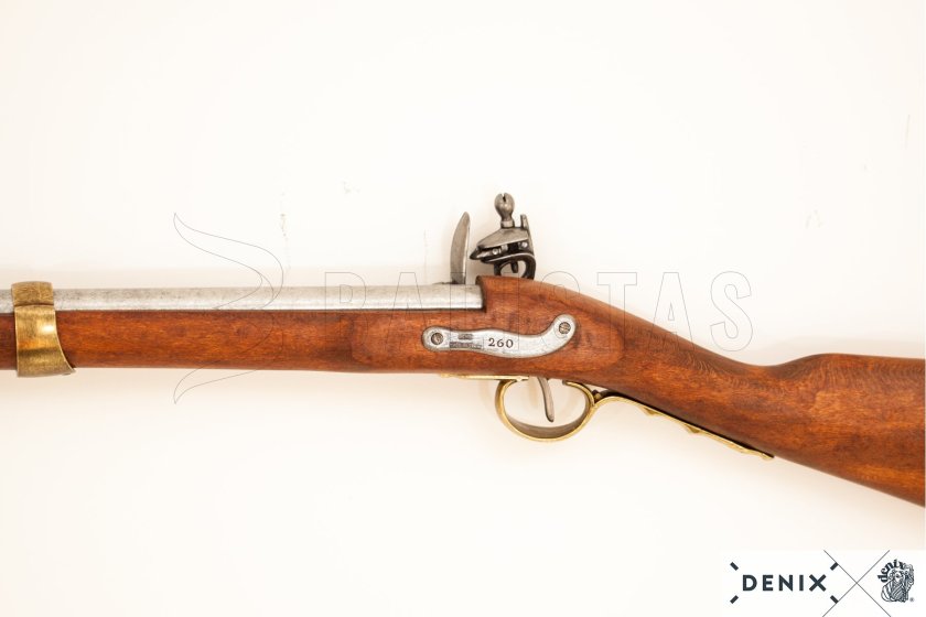 Replika francúzska kresadlová puška s bodákom, 1806 6