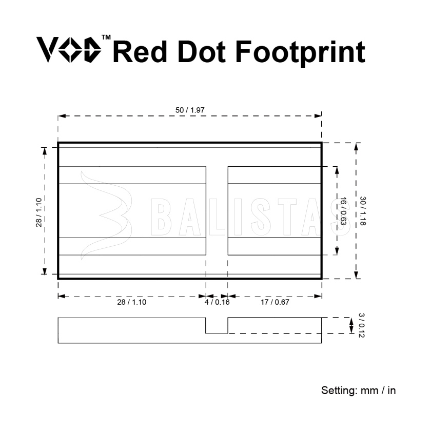 Adaptér Vector Optics VOD LOW 12