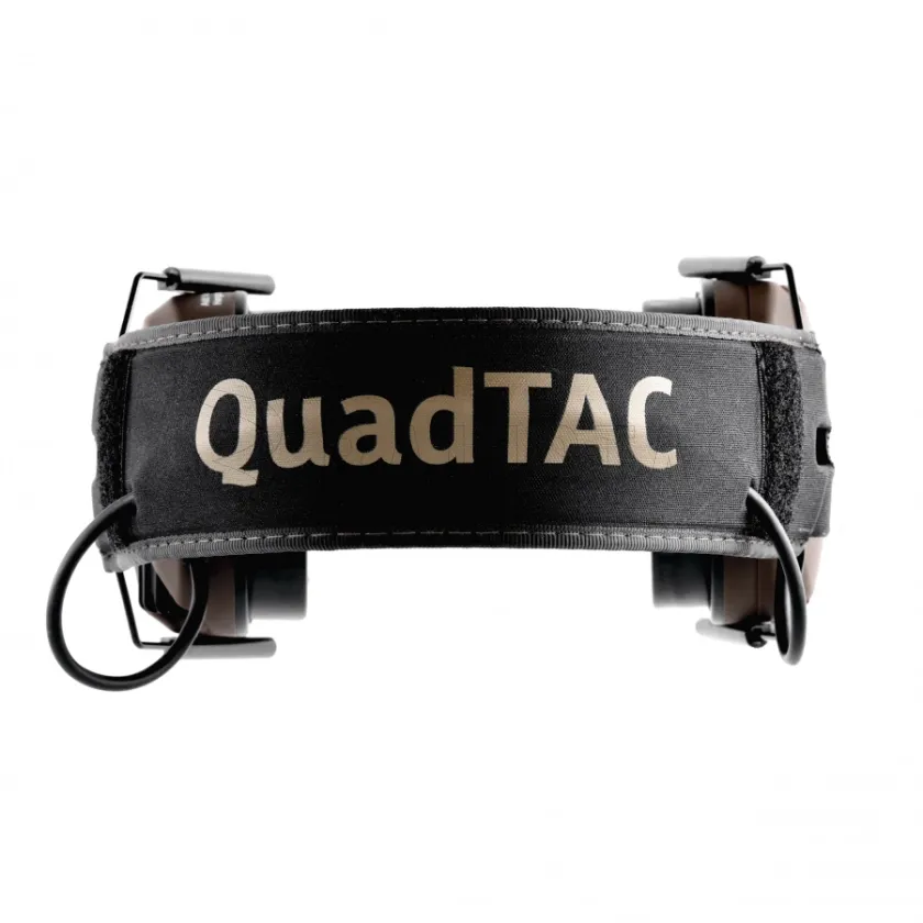 Aktívne strelecké slúchadlá RealHunter Active ProSHOT QuadTAC FDE 7
