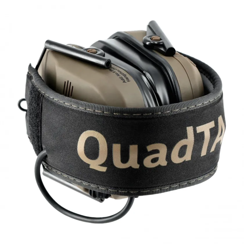Aktívne strelecké slúchadlá RealHunter Active ProSHOT QuadTAC FDE 6