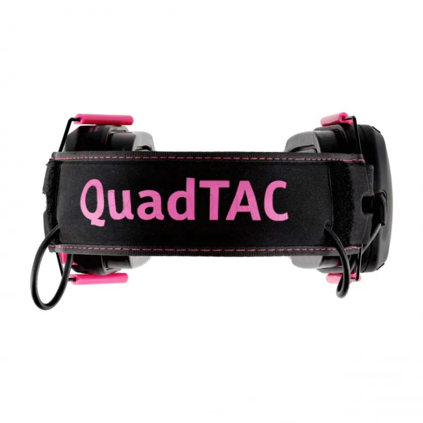 Aktívne strelecké slúchadlá RealHunter Active ProSHOT QuadTAC Devil Pink 7