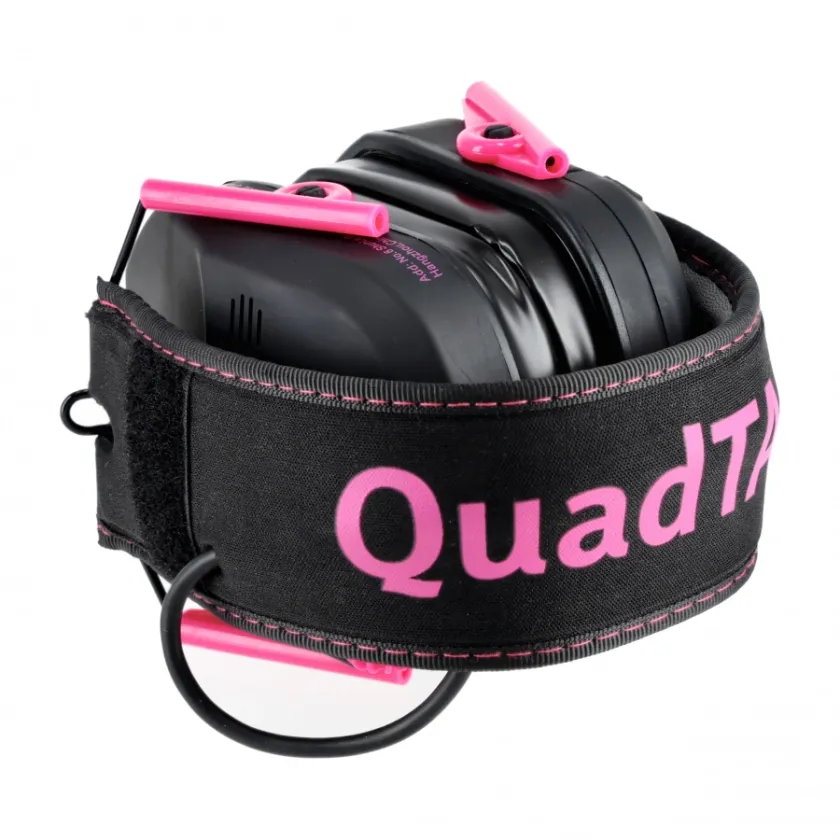 Aktívne strelecké slúchadlá RealHunter Active ProSHOT QuadTAC Devil Pink 6