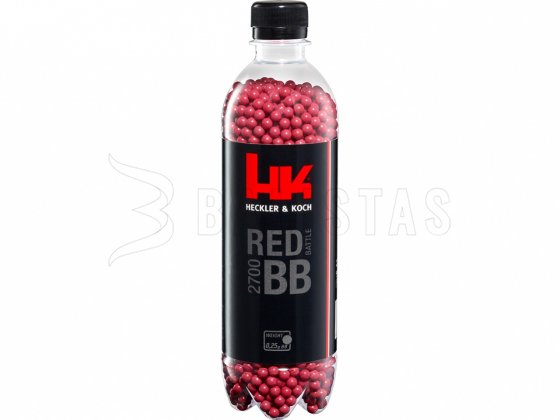 Kuličky BB 6mm 0,25g 2700 ks červené Heckler&Koch