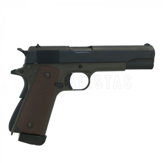 Airsoft pištoľ KJ Works 1911 OD CO2