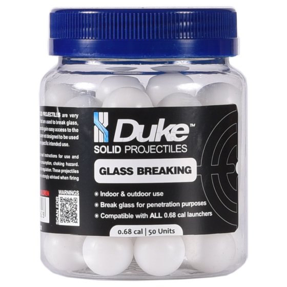 Guľôčky Duke Glass Breaking Solid Projectile .68 50 ks