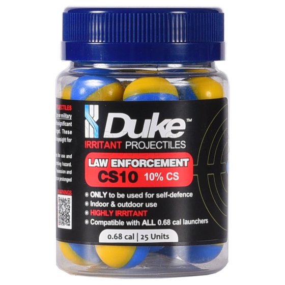 Guľôčky Duke CS10 Law Enforcement Irritant Projectile .68 25 ks