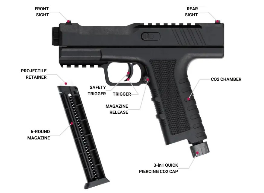 Pištoľ T4E NxWerks PISTELLE X-68 Gen2 02